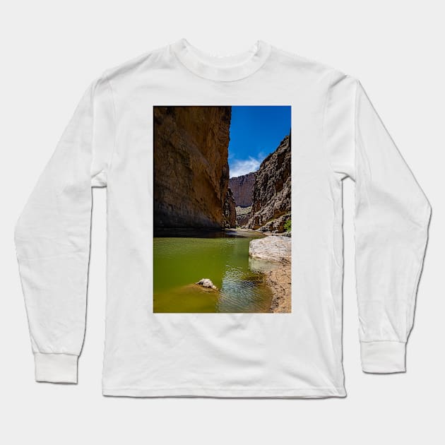 Santa Elena Canyon Long Sleeve T-Shirt by Gestalt Imagery